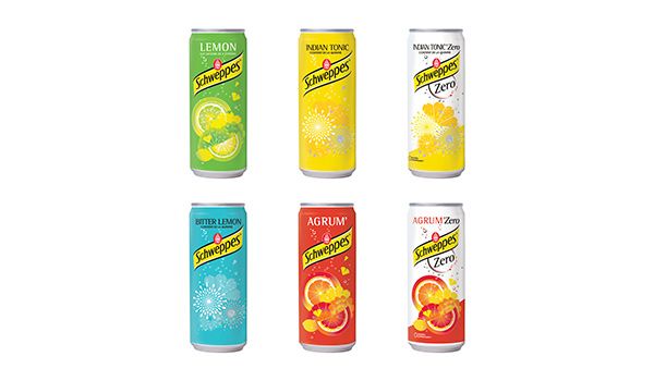 Schweppes Slim Cans