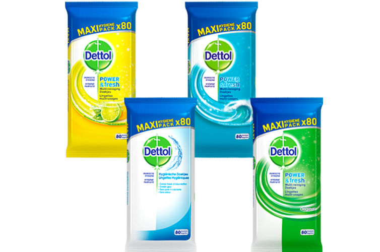 Dettol Power & Fresh Lingettes Multi-usages