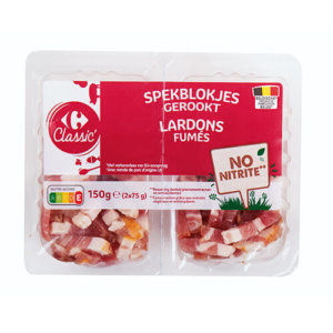 Carrefour – Lardons fumés No nitrite Classic