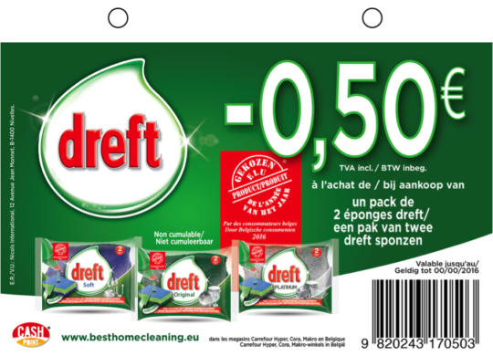 Eponge Dreft Power Dose : Spons Dreft Power Dose BIL