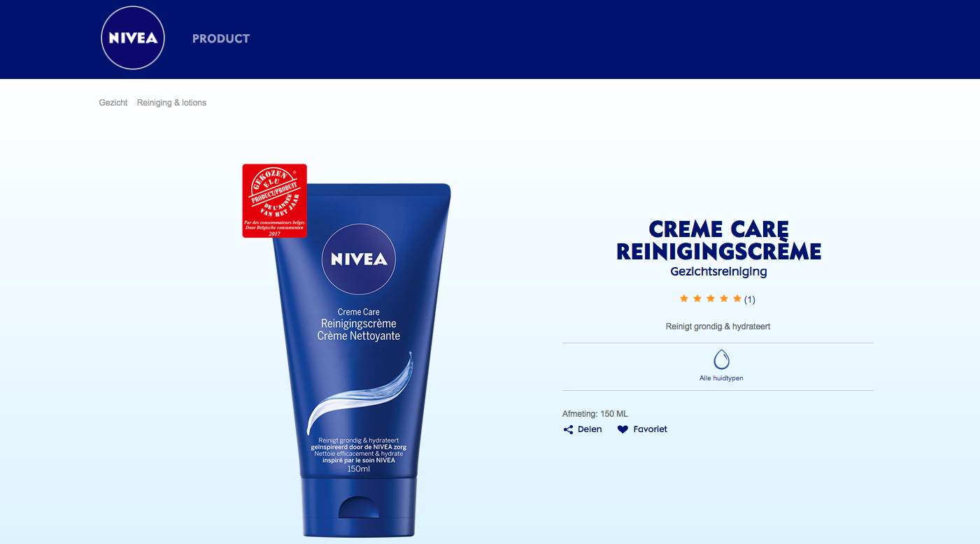 Vorming vasteland Sleutel Nivea Creme Care Cleansing - Voted Product of the Year